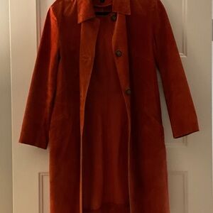 Siena Studio Orange Trench Coat Timeless Design